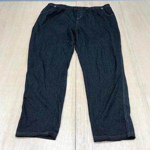 mix&co women jegging cropped size 3x black